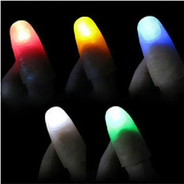 Led Işıklı Renkli Sihirli Parmak Işıklı Parmak Şaka Parmak 1 Adet 3