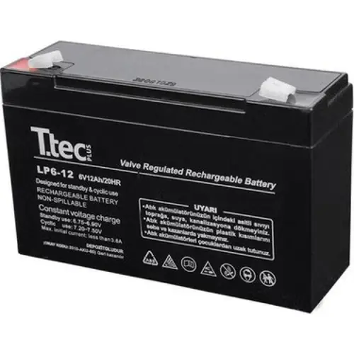 TTEC 6V 12 AH Kuru Bakımsız Akü