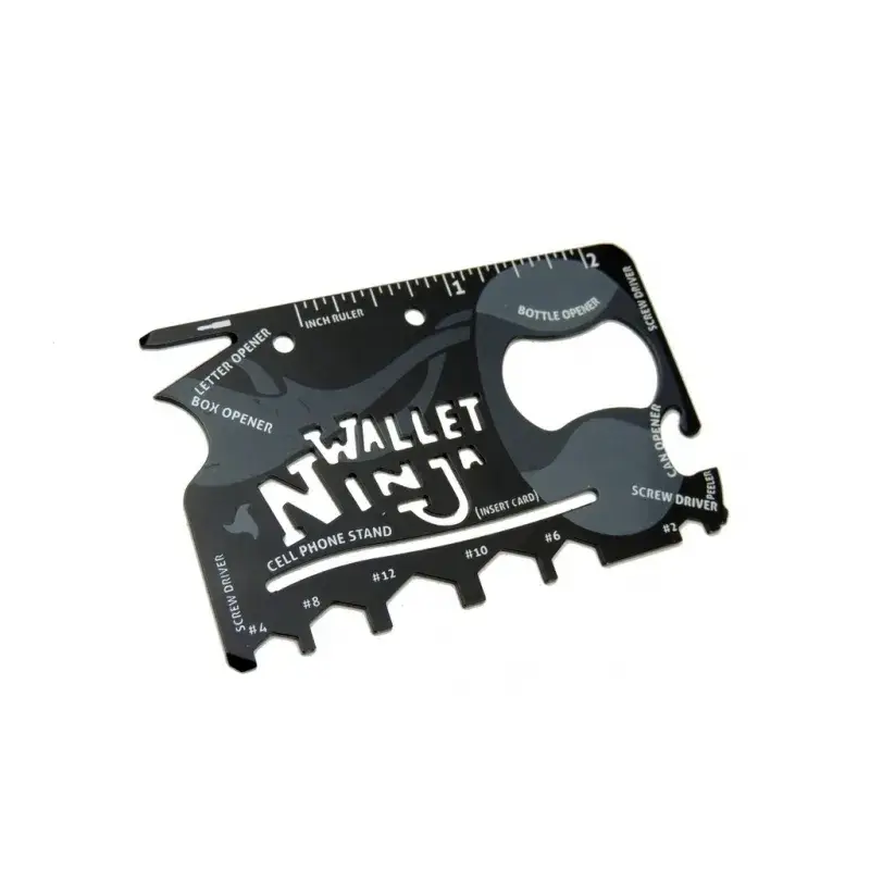Ninja Wallet Acil Durum Kiti / Kartı - 18 in 1