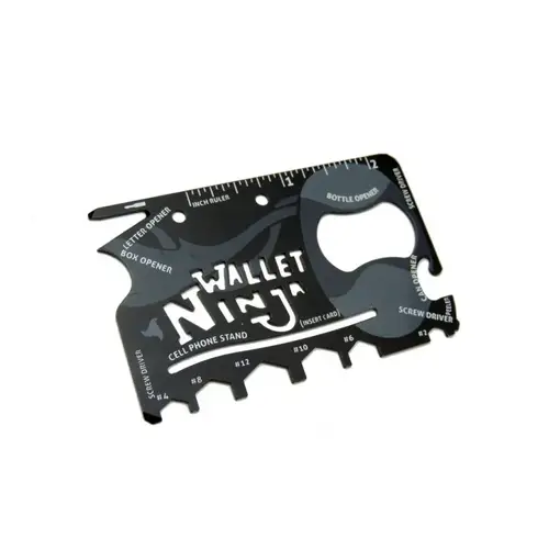 Ninja Wallet  Acil Durum Kiti / Kartı - 18 in 1