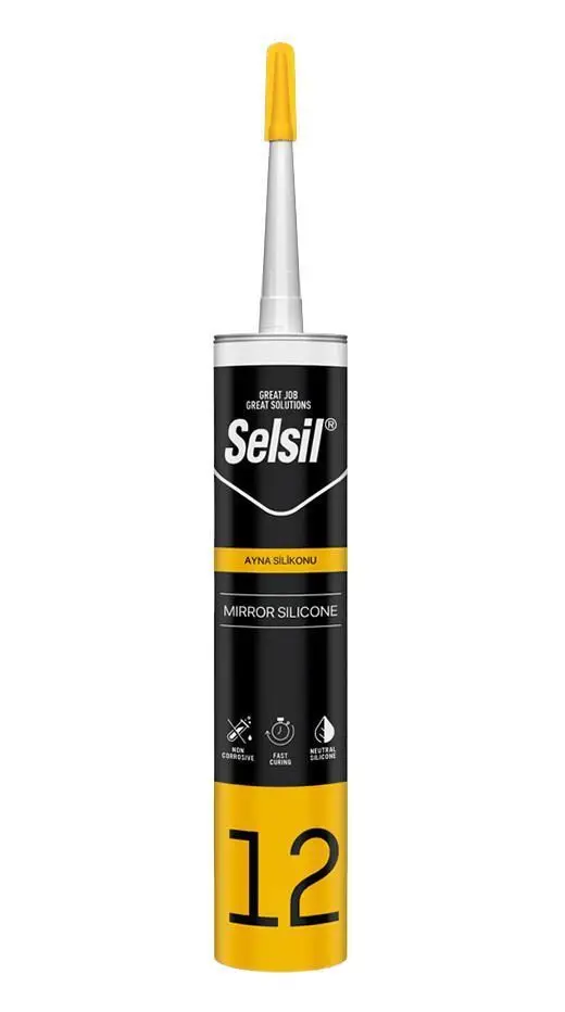 12 Ayna silikonu Şeffaf 280 ml