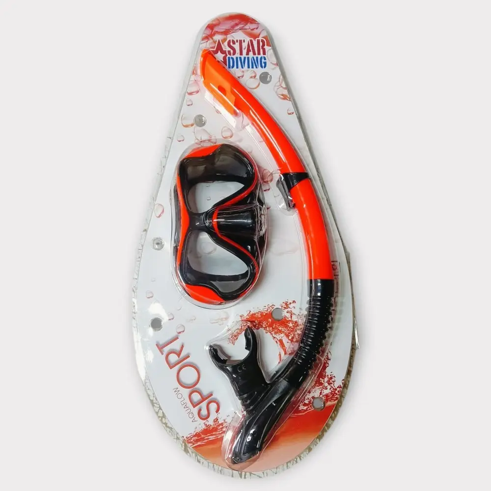 Dalış Maskesi ve Snorkel Yetişkin - 51715-KIRMIZI - 1 ADET 5