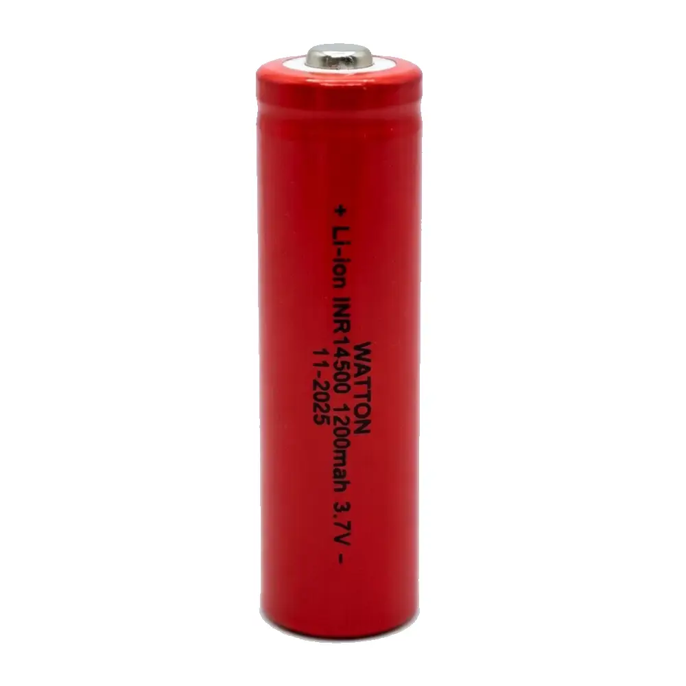 WT-14500 1200mAh 3.7V Li-ion Şarj Edilebilir Pil - Kırmızı 2