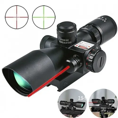 Süper Zoomlu Lazerli Profesyonel Dürbünü 2.5-10X40/E 2