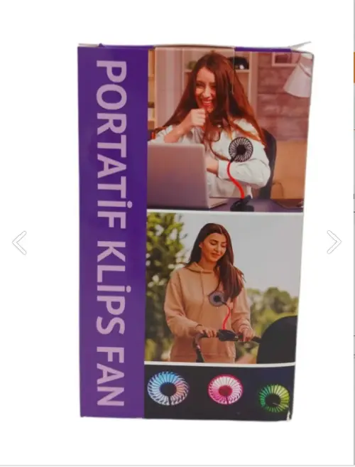Portatif Işıklı Mini Klipsli Fan 3