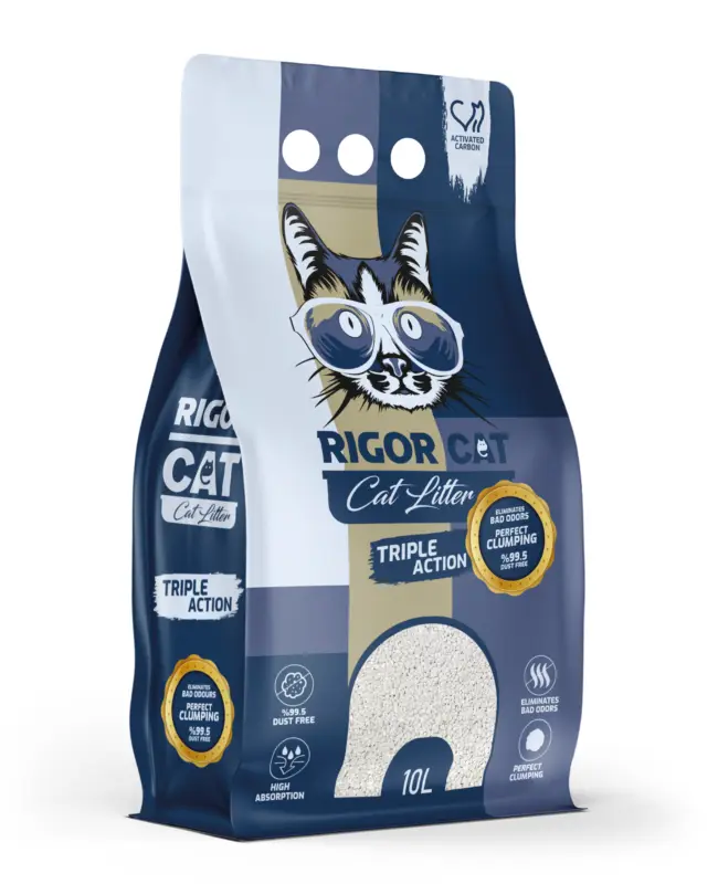 R Aktif Karbonlu İnce Taneli Kedi Kumu 10 lt