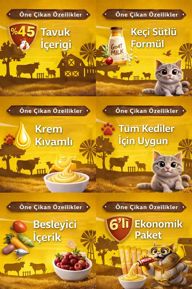 Tuklu Keçi Sütlü Kedi a Ödülü 6x12g 3