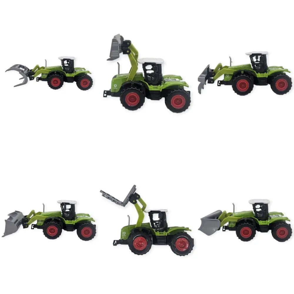 6'lı Set Farm Mini Oyuncak Traktör - 14 cm Çiftlik Araçları - 1 ADET 2
