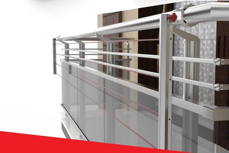 Koral Katlanabilir Balkon Çamaşır Kurutma Askılığı 3