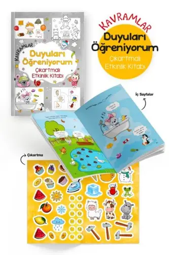Kramlar – Duyuları Öğreniyorum – Çıkartmalı Etkinlik Kitabı - 3 Yaş +