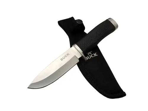 Buck 7-7 Siyah / Outdoor Bıçak 22cm - Siyah Sap, Kılıflı