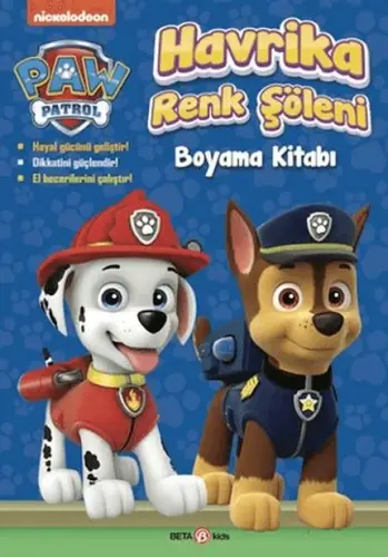 Paw Patrol Hrika Renk Şöleni Boyama Kitabı