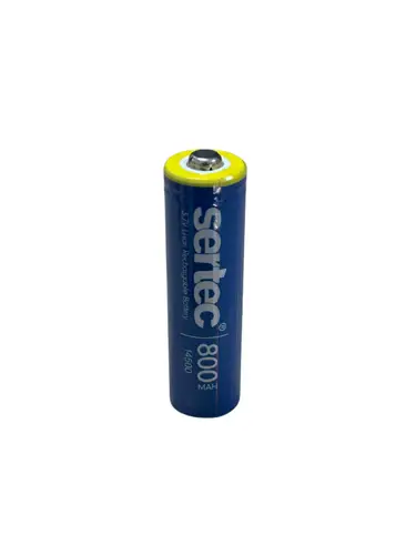 Sertec 3.7V Li-ion 14500 AA - 800 Mah 1C Şarjlı Pil (Başlı)