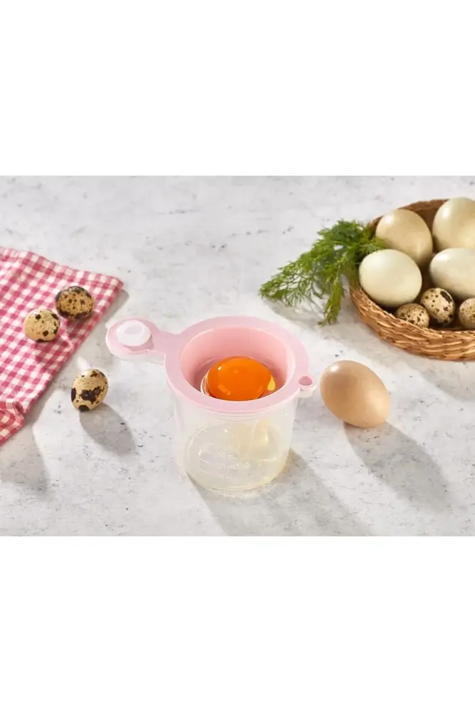 5 in 1 Süzgeç - Huni - Limon Sıkacağı - Yumurta Akı Ayırıcı Hazneli Mutfak Aparatı 5
