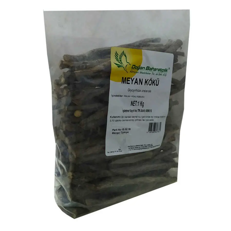 Meyan Kökü Kabuklu Çubuk Doğal 1000 Gr Paket 4