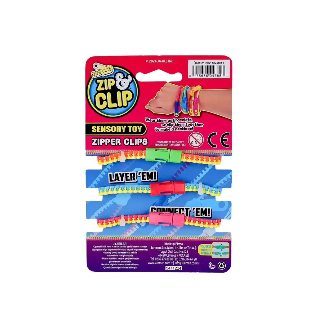 4785 Zıp Clip Zipper Clips 3lü -Sunman 2