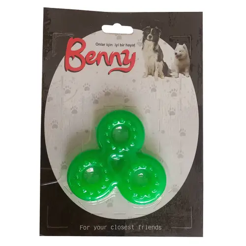 Benny Köpek Oyuncağı Üçlü H 9 x 9 cm Yeşil