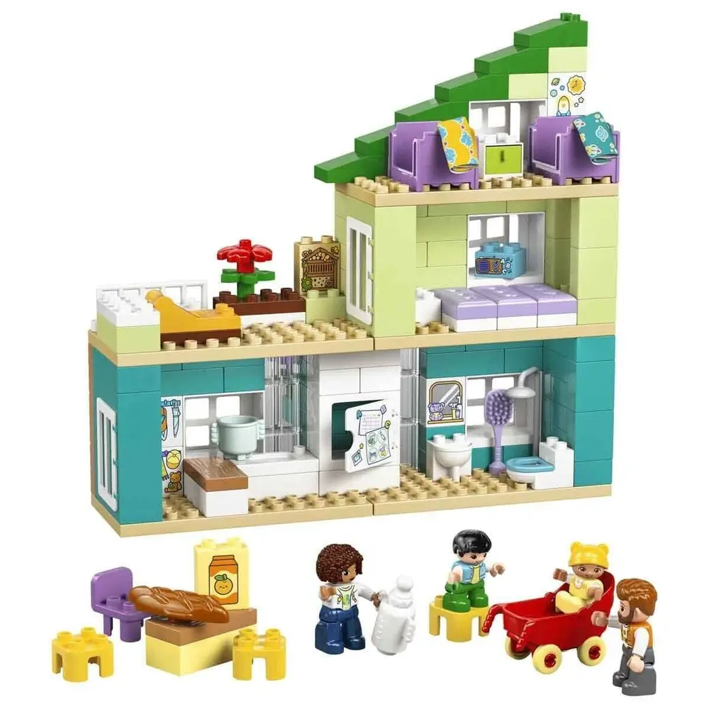 10470 Lego Duplo 3ü1 arada Figürlü Modern Aile Evi 166 parça +2 yaş 2