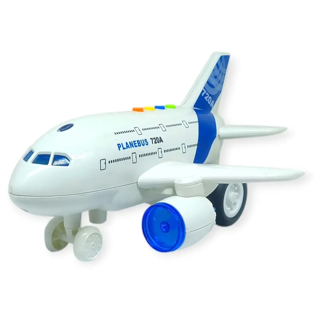Büyük Boy Sesli Işıklı Yolcu Uçak Sürtmeli 25 cm - 1 ADET