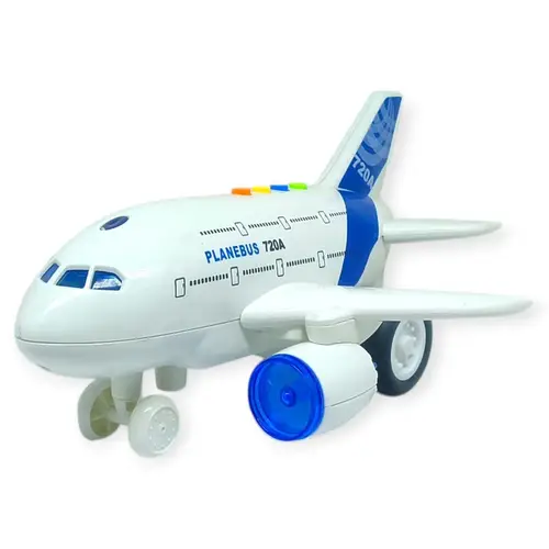 Büyük Boy Sesli Işıklı Yolcu Uçak Sürtmeli 25 cm - 1 ADET