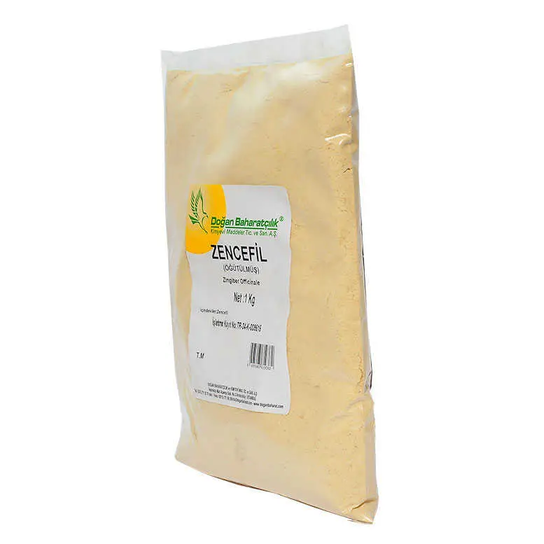 Zencefil Kökü Öğütülmüş Doğal 1000 Gr Paket 3