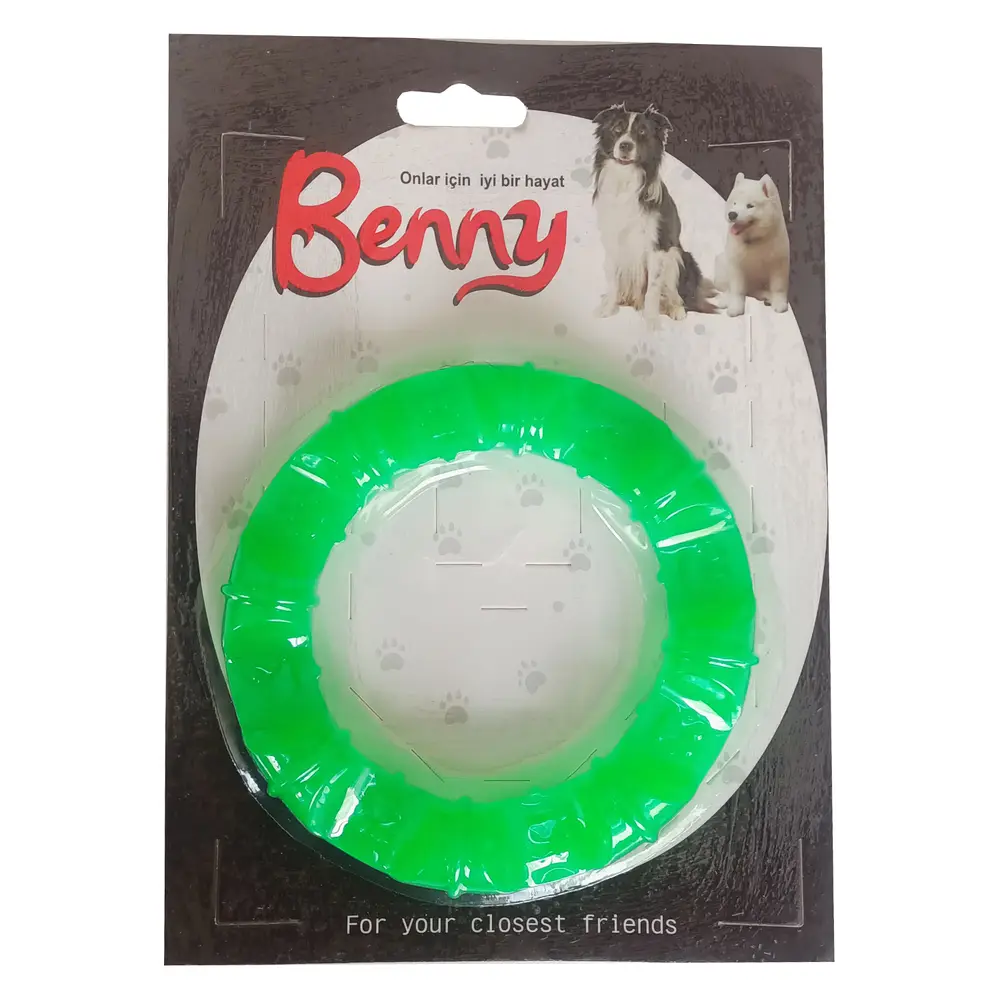 Benny Köpek Oyuncağı Yuvarlak Şekilli 11,5 cm Yeşil 3