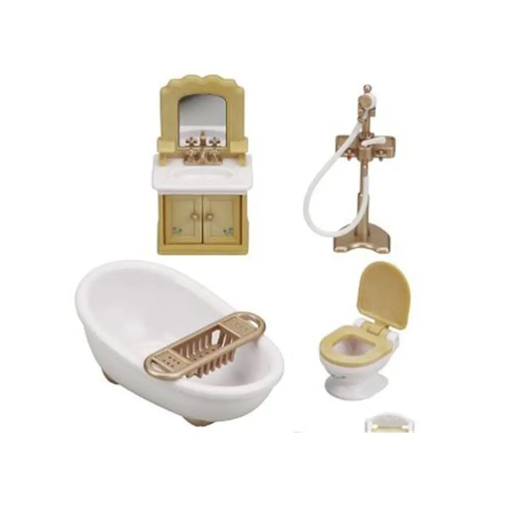 5286 Sylvanian Families, Banyo Seti, 20 parça ,+3 yaş, figürler ayrı satılır. 2