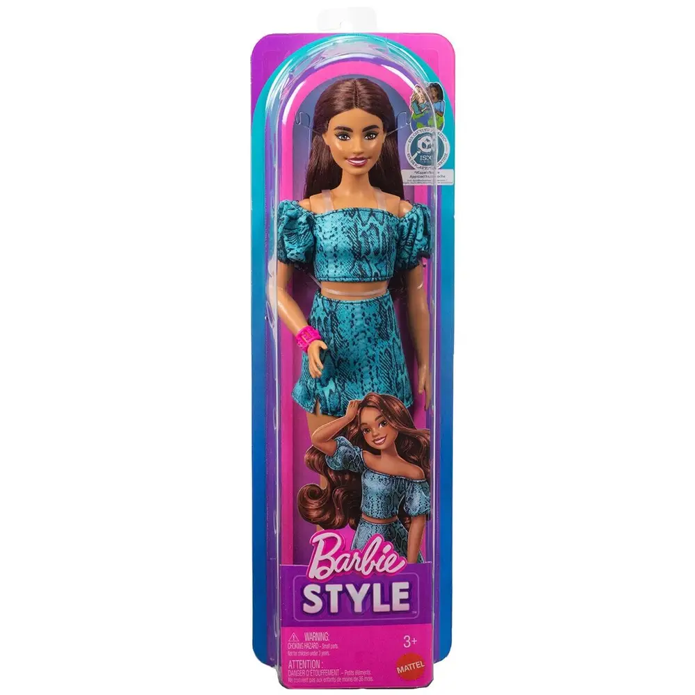 JJN63 Fashionistas - Turkuaz Renkli Leopar Desenli Elbise 6