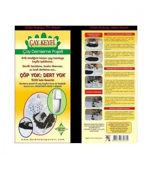 Ev Tipi Çay Demleme Poşeti 25Li Paket 4