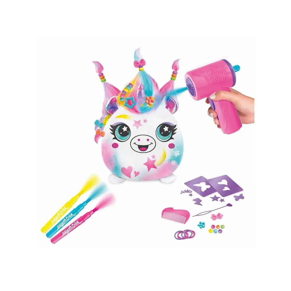 45541 SUN-CNL-HOBİ SET AIRBRUSH PLUSH HAIR IFFIC SQUISHY BO 2A 5