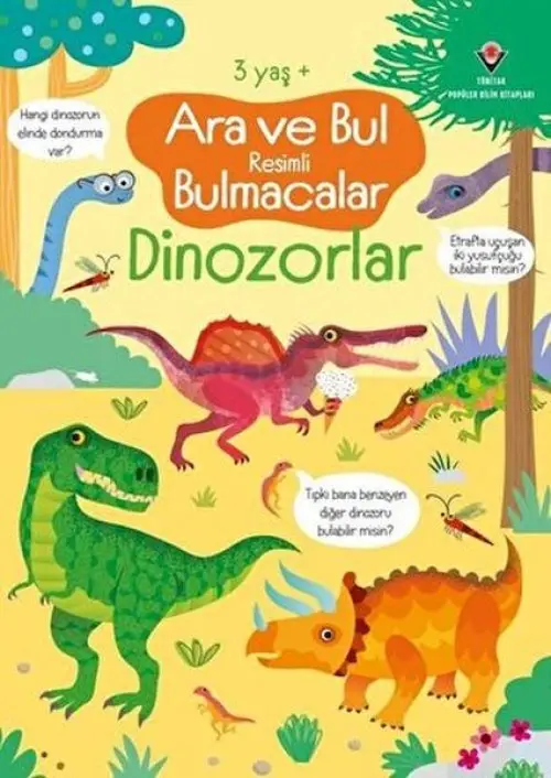 Ara ve Bul li Bulmacalar - Dinozorlar