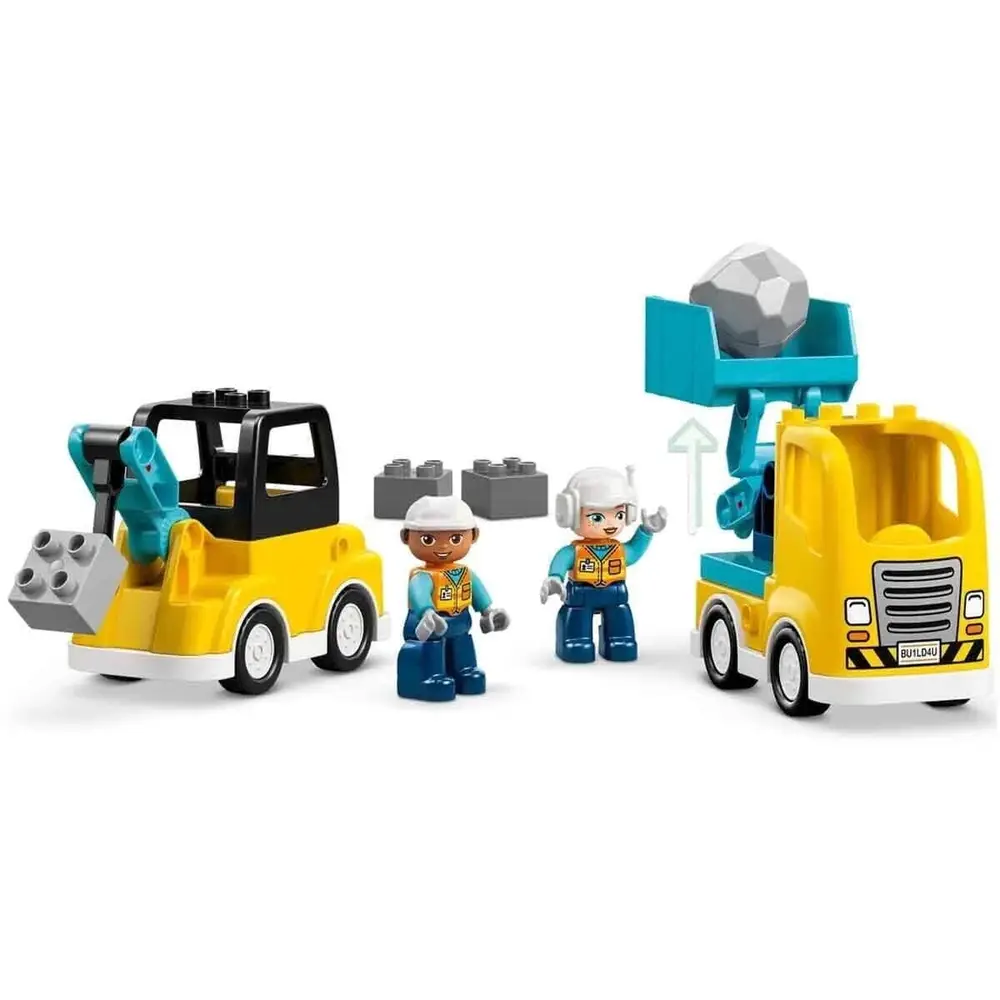 10475 Lego Duplo 3ü1 arada İnşaat Araçları 22 parça +2 yaş 3