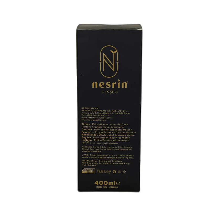 Cennet Bahçesi Kolonyası 80 Derece Özel Seri Kutulu Pet Şişe 400 ML - Eau De Cologne 3