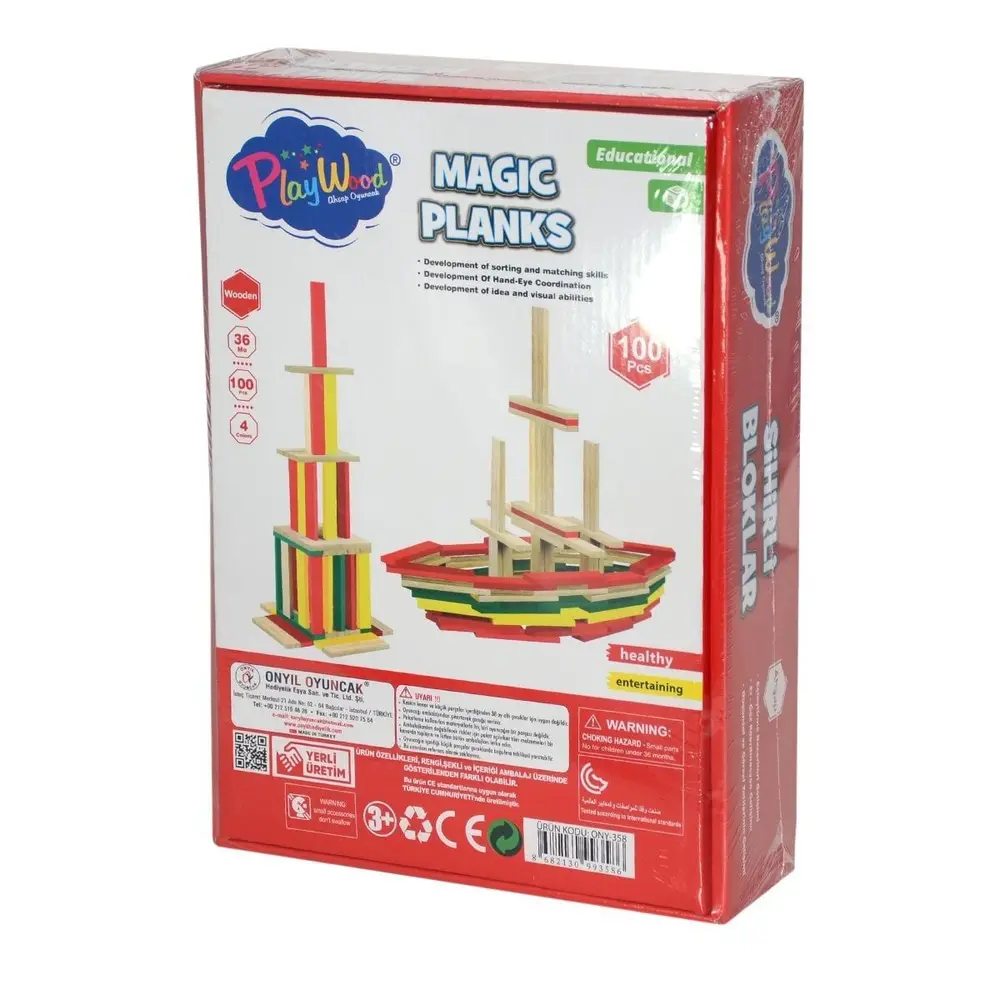 ONY-358	Ahşap 100 Parça Sihirli Bloklar 2