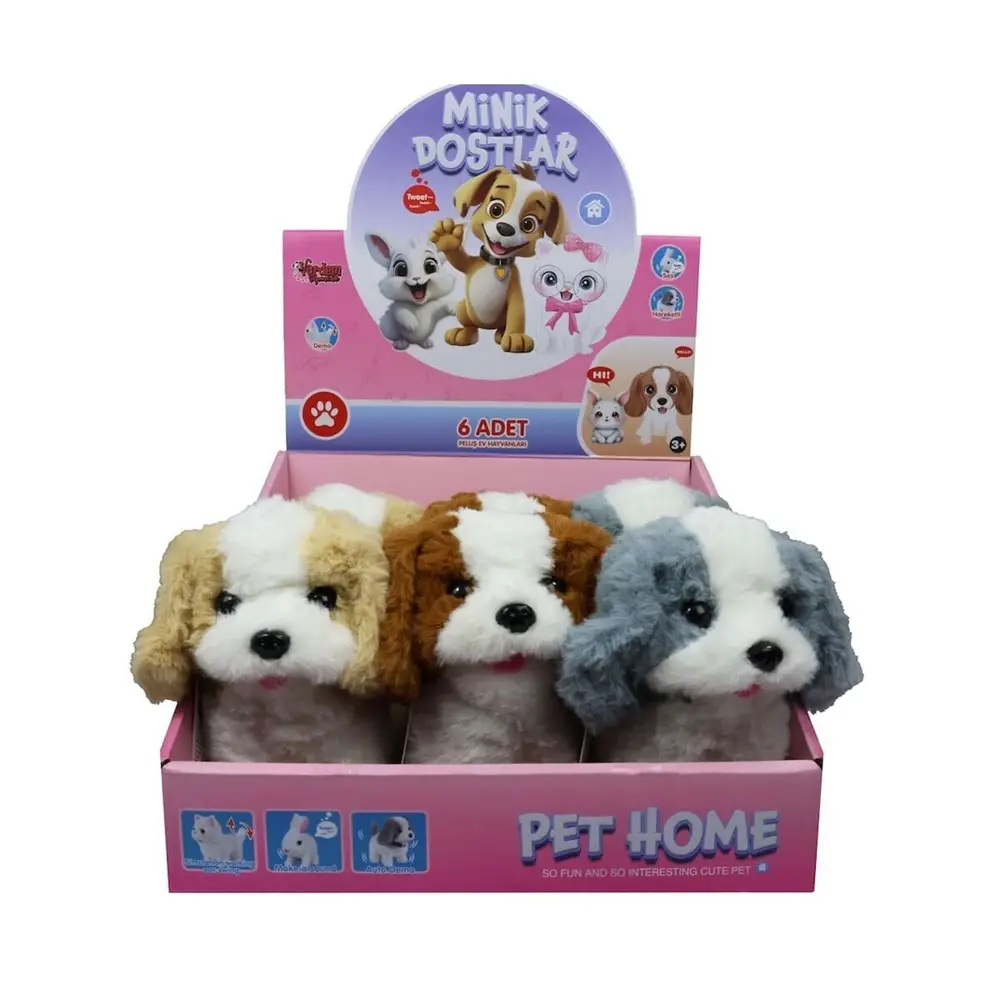 VRD10642 PELUŞ EVCİL KÖPEK (SESLİ VE(Belirtilen fiyat, tekli satış için adet fiyatıdır.) 4