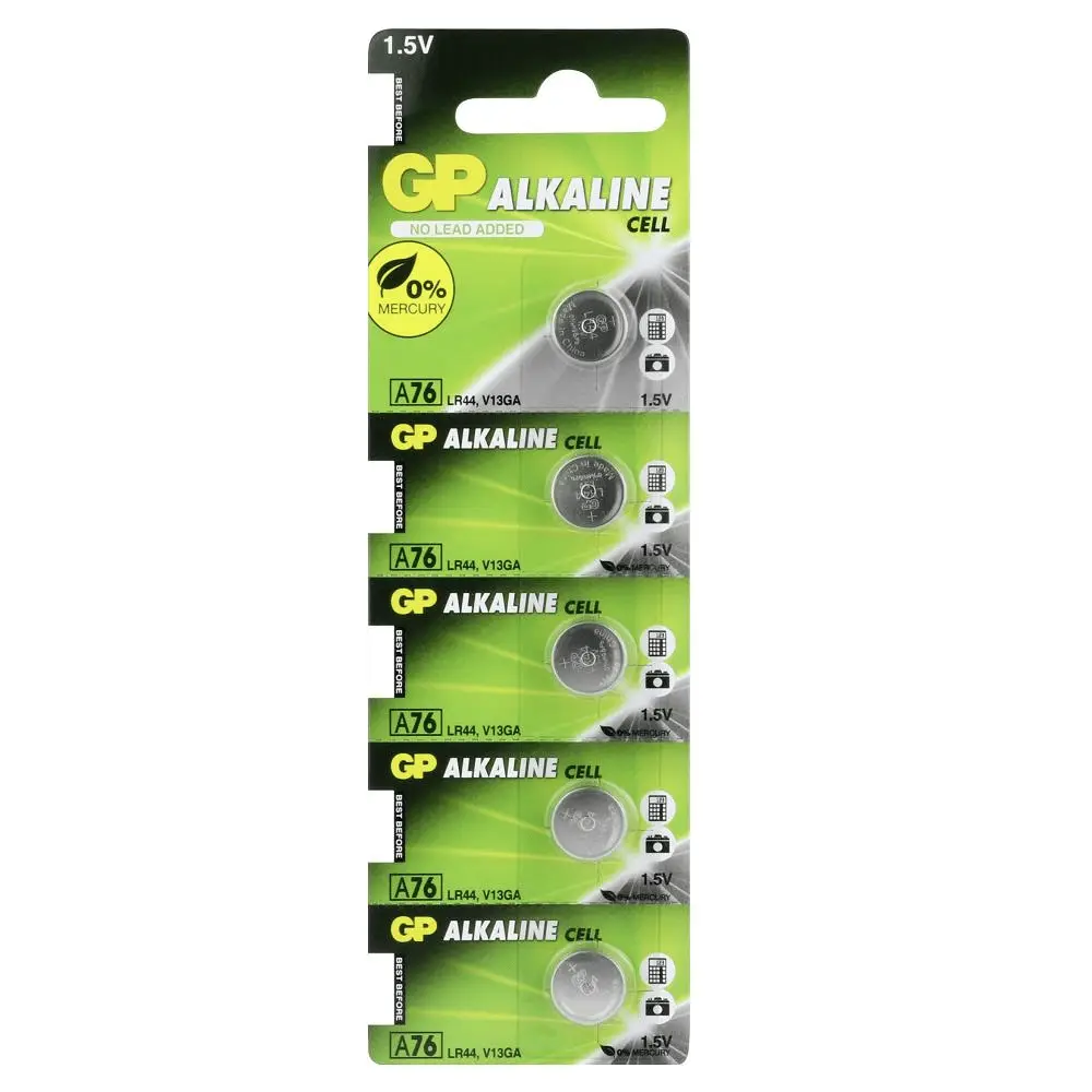 GP LR44 A76 1.5V lin Pil 5'li Paket