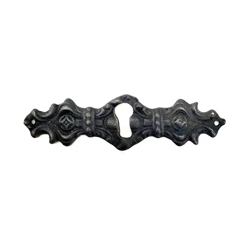Antika Tarz Dekoratif Pirinç Anahtar Ağızlığı - 28x104mm, Oksit