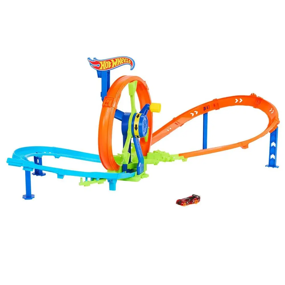 JBX65 Hot Wheels Hızlı Fırlatma ve Döngü Parkuru Oyun Seti 2