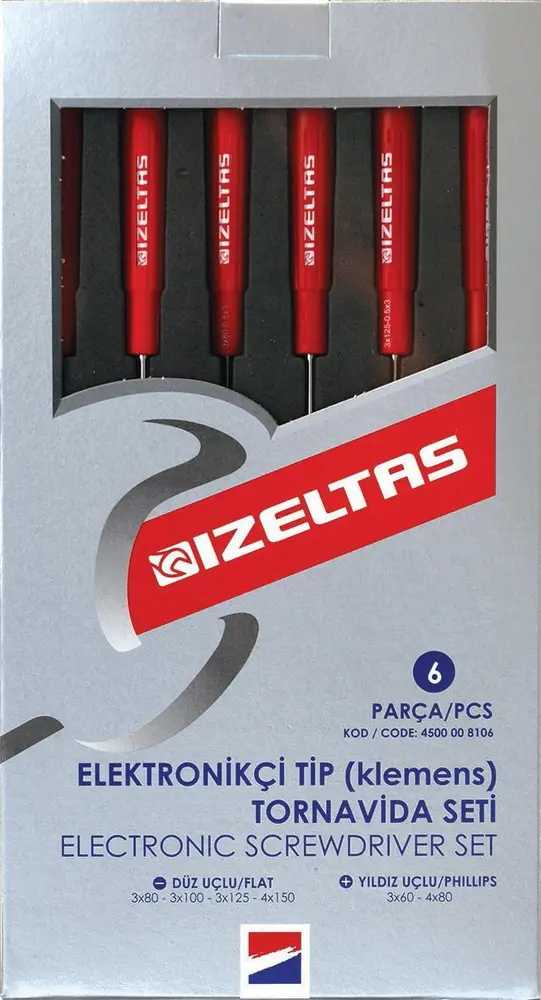İzeltaş 4500 Elektronikçi TipTornida Seti 6 Parça 2
