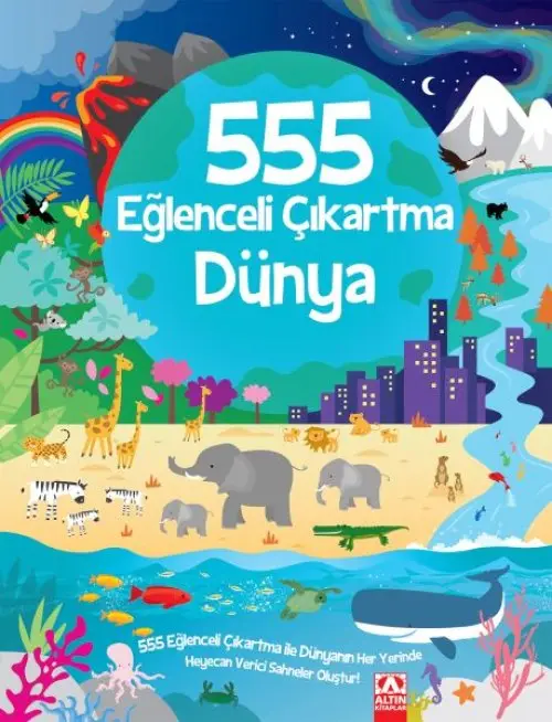 555 Eğlenceli Çıkartma - Dünya