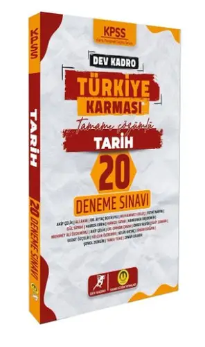 Tasarı Yayınları KPSS Tarih Dev Kadro Türkiye sı 20 Deneme