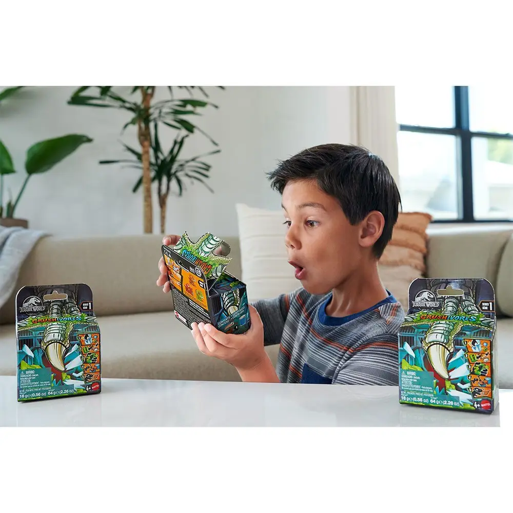 HVB29 Jurassic World Crushivores Serisi - Sürpriz Aksesuarlı Figür 7