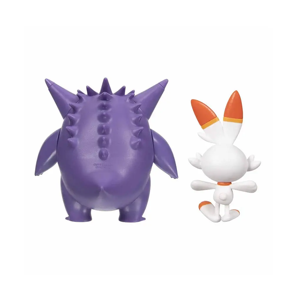 POK PKW2548 Pokemon Battle 2li Figür - Gengar Scorbunny 3