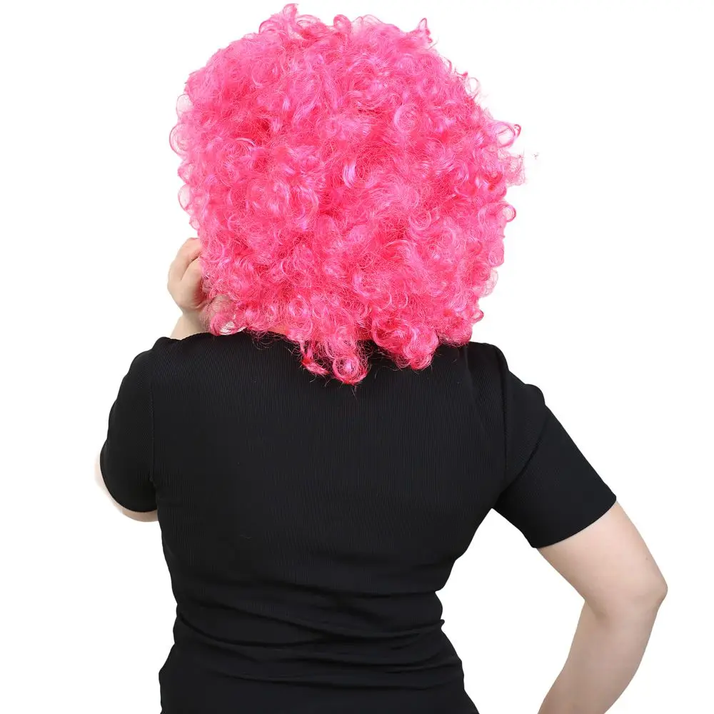 Animasyon Parti Ve Palyaço Peruğu / Neon Pembe 5