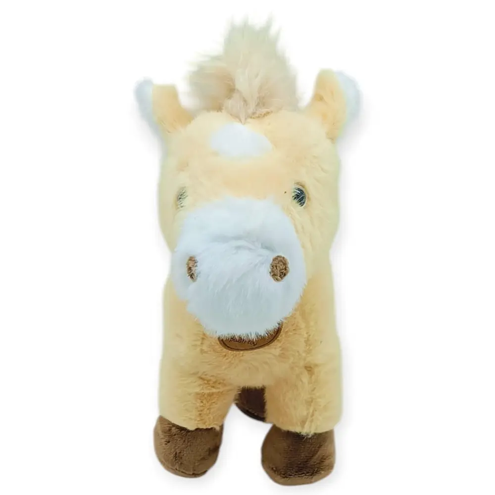 Peluş Hayvanlar Sesli 30 cm At - Açık Kahverengi - 1 ADET 3