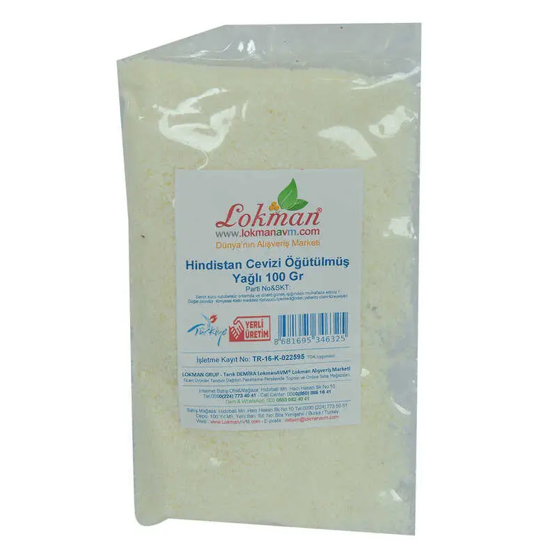 Hindistan Cevizi Öğütülmüş Yağlı 100 Gr Paket 3