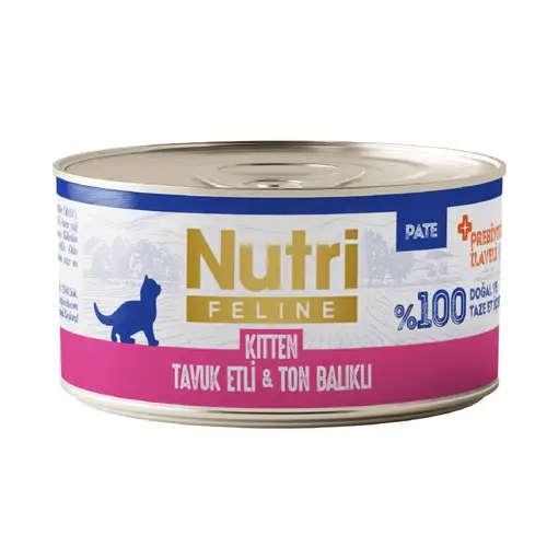 Nutri Feline Tuk Etli ve Ton Balıklı Tahılsız Yru Kedi Konservesi 70 Gr