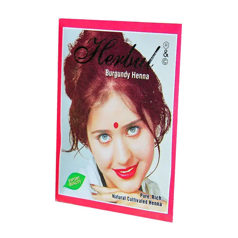 Kızıl Hint Kınası (Burgundy Henna) 10 Gr Paket 3