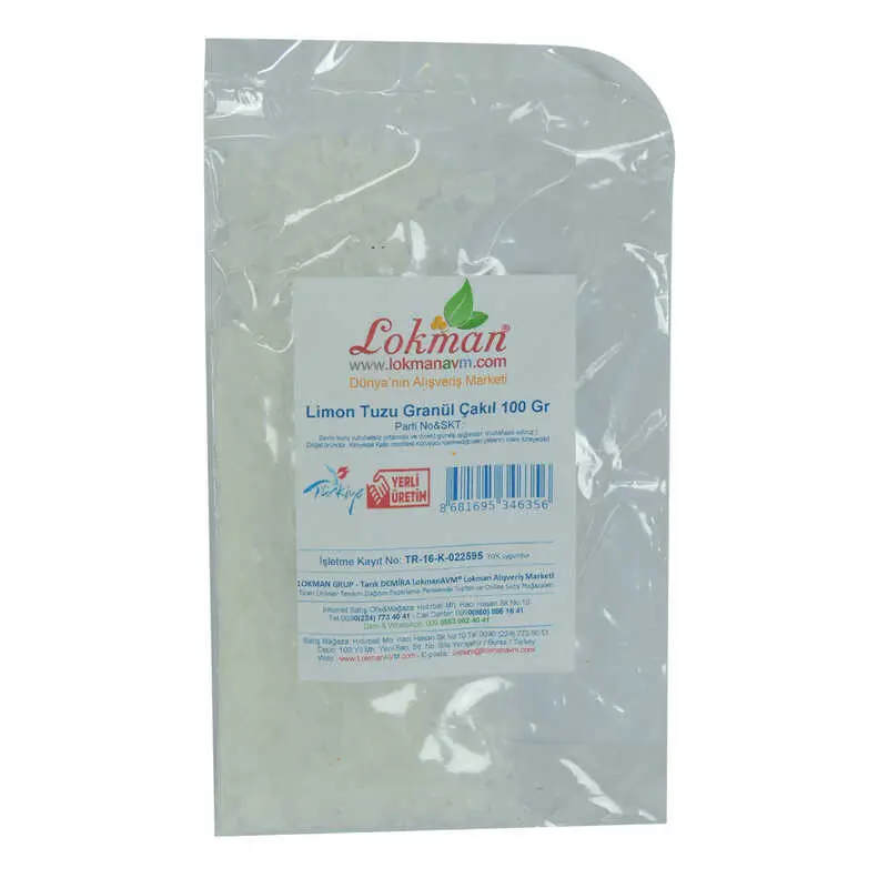 Limon Tuzu Granül Çakıl 100 Gr Paket 3
