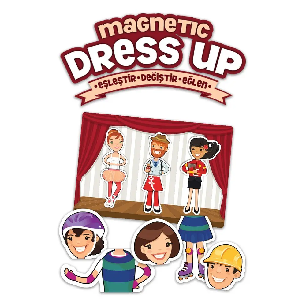 MD174 KS, Magnetic Dress Up - Eşleştir・Değiştir・Eğlen / +3 yaş 2